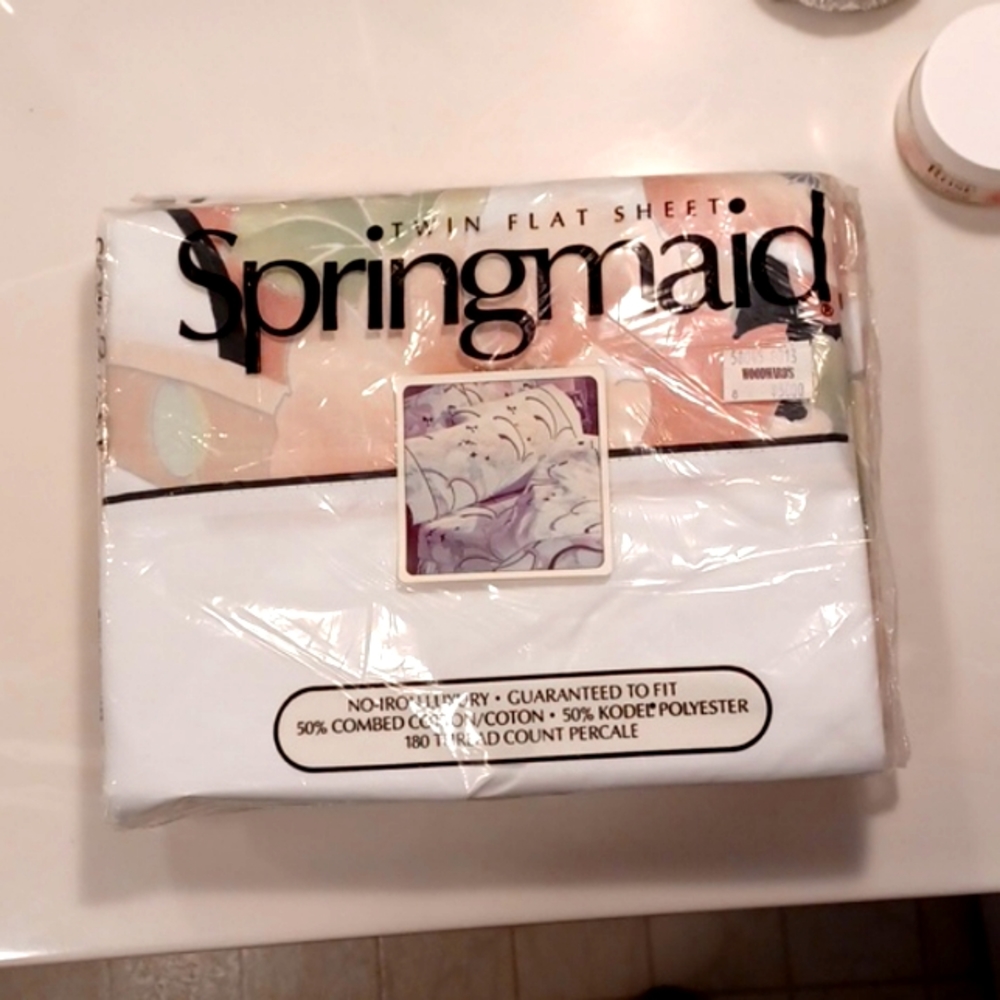 Springmaid "Anastasia" Vintage Twin Sheet New